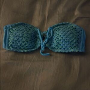 Blue Crochet Bandeau Bikini Top - Women Intimates & Sleepwear